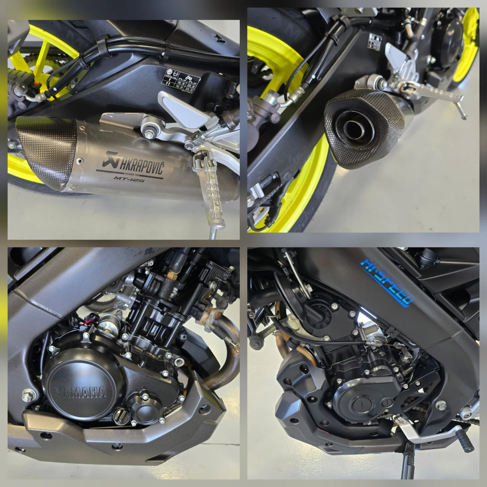 Yamaha Mt-01 125ie, ABS, 2018г., Akrapovic!, снимка 13 - Мотоциклети и мототехника - 55582923