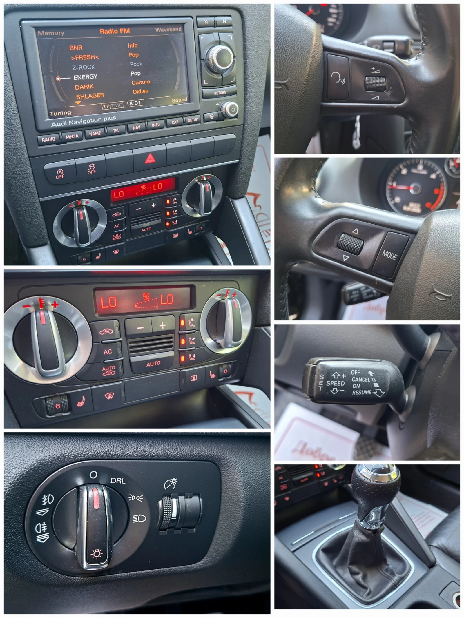 Audi A3 1.6TDI AMBIENTE* НАВИ* КОЖА* ПОДГРЕВ* XENON* LED, снимка 10 - Автомобили и джипове - 54243148