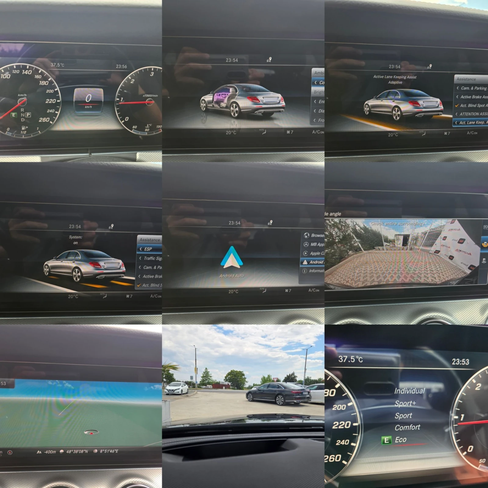 Mercedes-Benz E 220 2.2CDI-194кс= 9G= DIGITAL= AMG LINE= DISTR= ПОДГРЕ, снимка 16 - Автомобили и джипове - 55324005