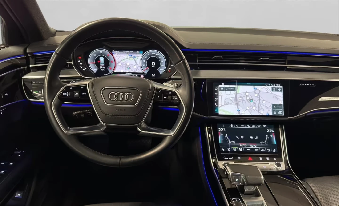 Audi A8 50/286HP/SLINE/MATRIX/360/PANO/B&O/KLESS/455z, снимка 10 - Автомобили и джипове - 54752263