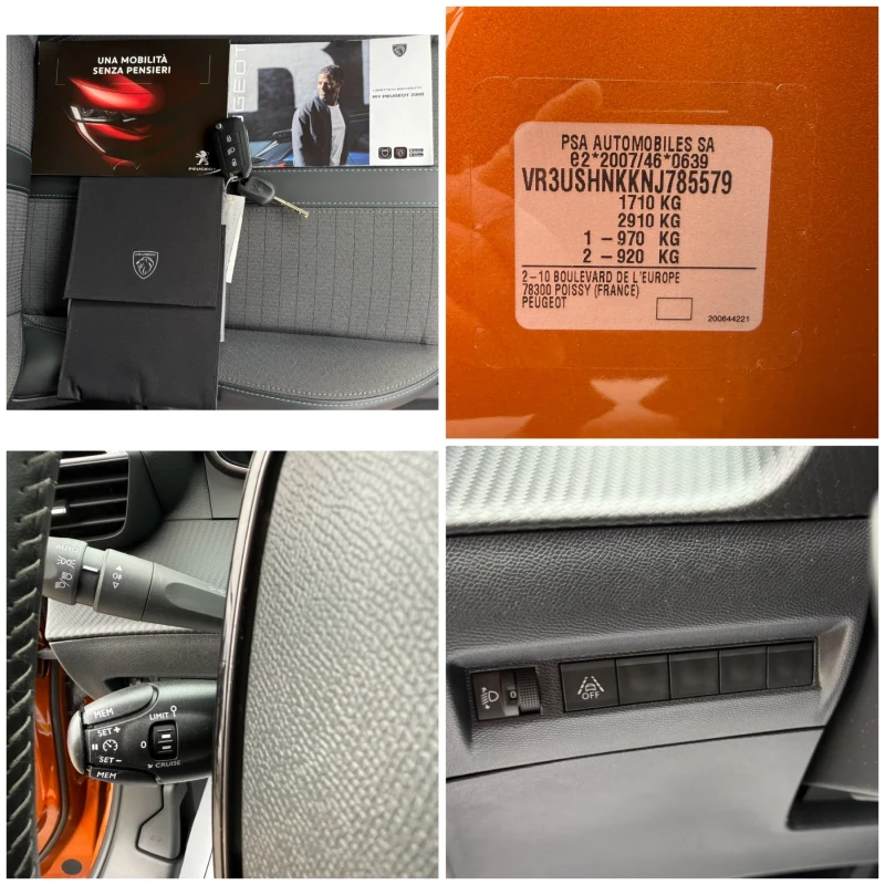 Peugeot 2008 1.2i-87.000km-NEW-TOP-CAR PLAY-LED-XENON-KOJA, снимка 16 - Автомобили и джипове - 53478585