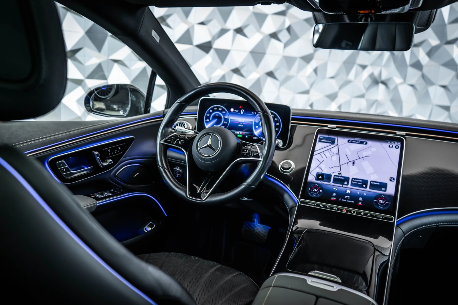 Mercedes-Benz EQS 450+ Night* ElectricArt* Distronic* Pano, снимка 10 - Автомобили и джипове - 53975990