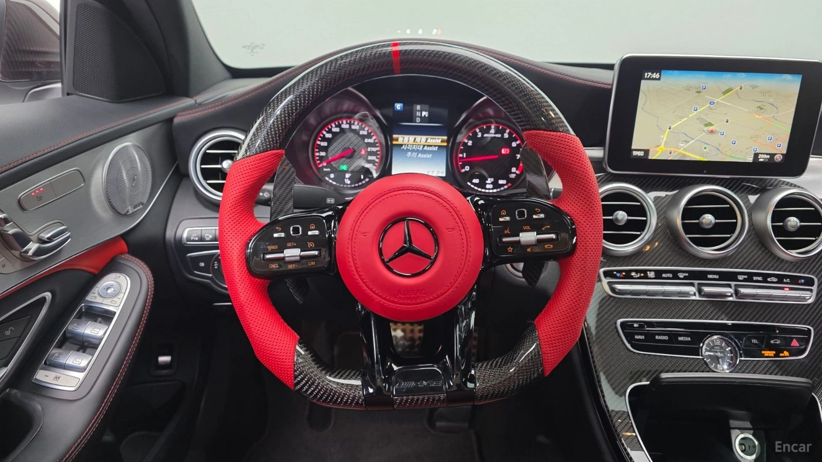 Mercedes-Benz C 63 AMG S* BURMESTER* ПОДГРЕВ* HEADUP* 360* SUNROOF* , снимка 6 - Автомобили и джипове - 55504397