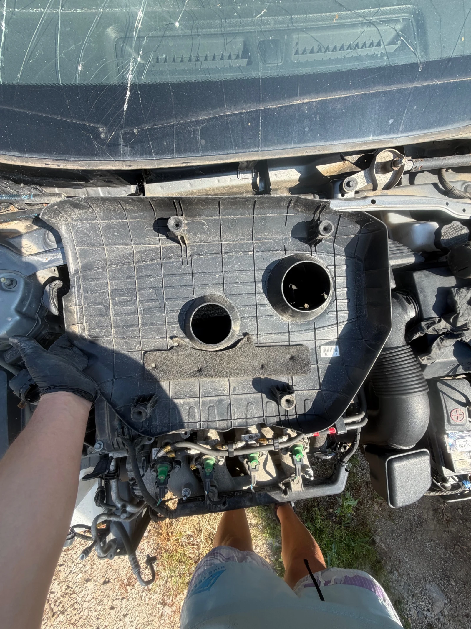 Hyundai Sonata LPI само на газ 2018г декоративна кора на двигателя , снимка 2 - Части - 55387098