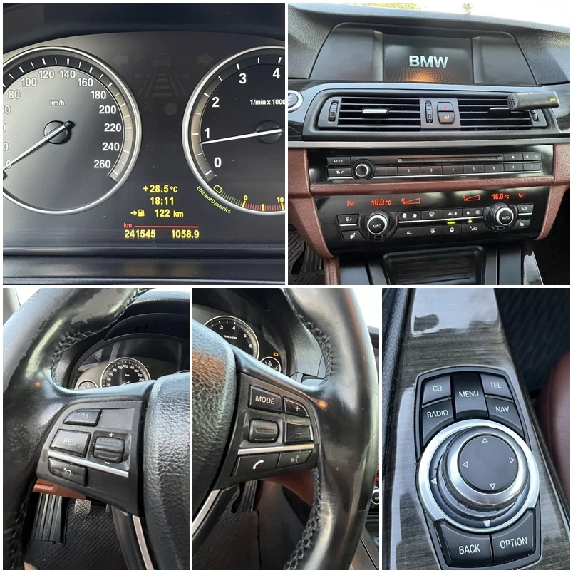 BMW 523 3.0i 204кс 6 СКОРОСТИ КОЖА NAVI КСЕНОН, снимка 13 - Автомобили и джипове - 56154721
