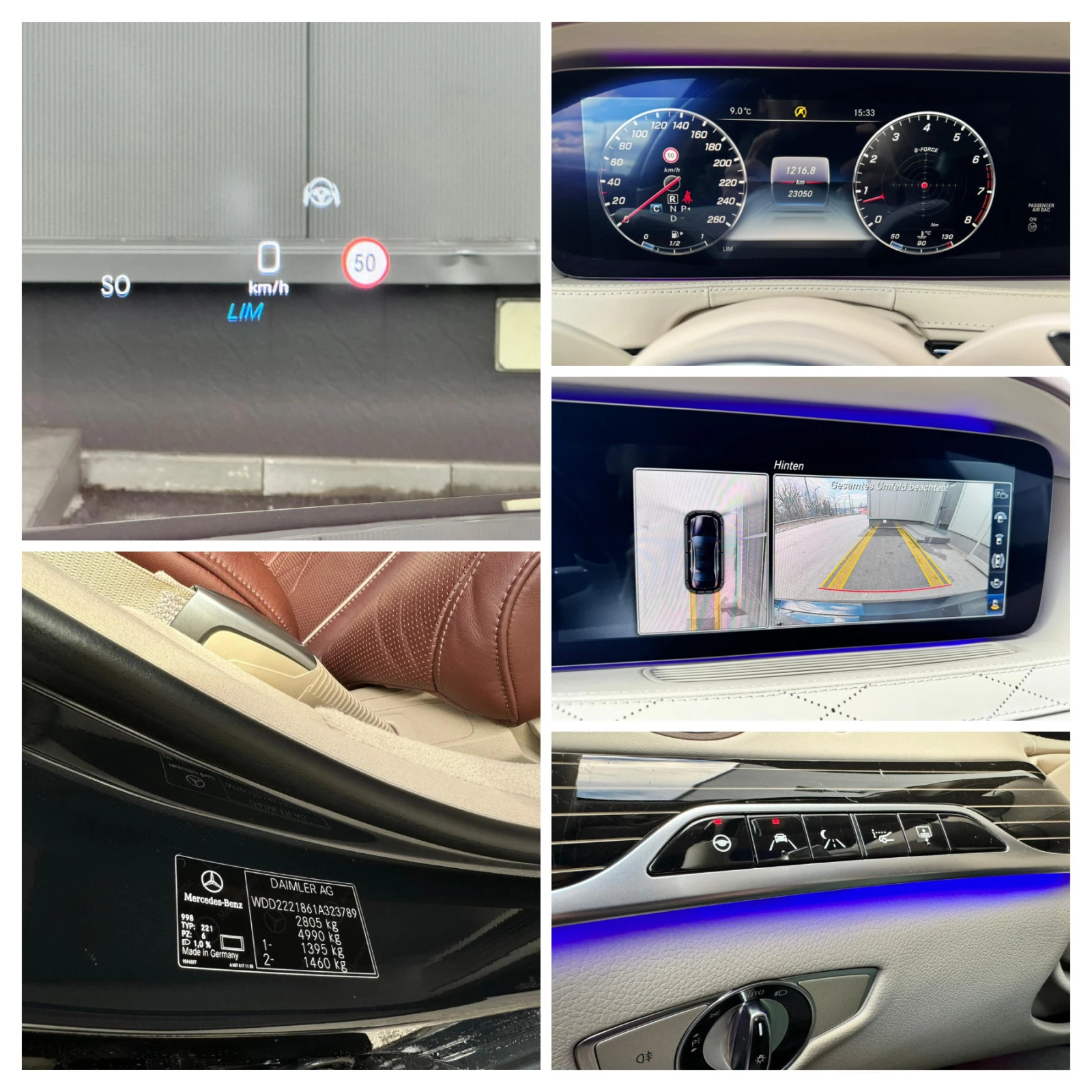 Mercedes-Benz S 560 AMG/4M/360Cam/Pano/3xTV/Keyles/Burmester/23050KM | Mobile.bg   16