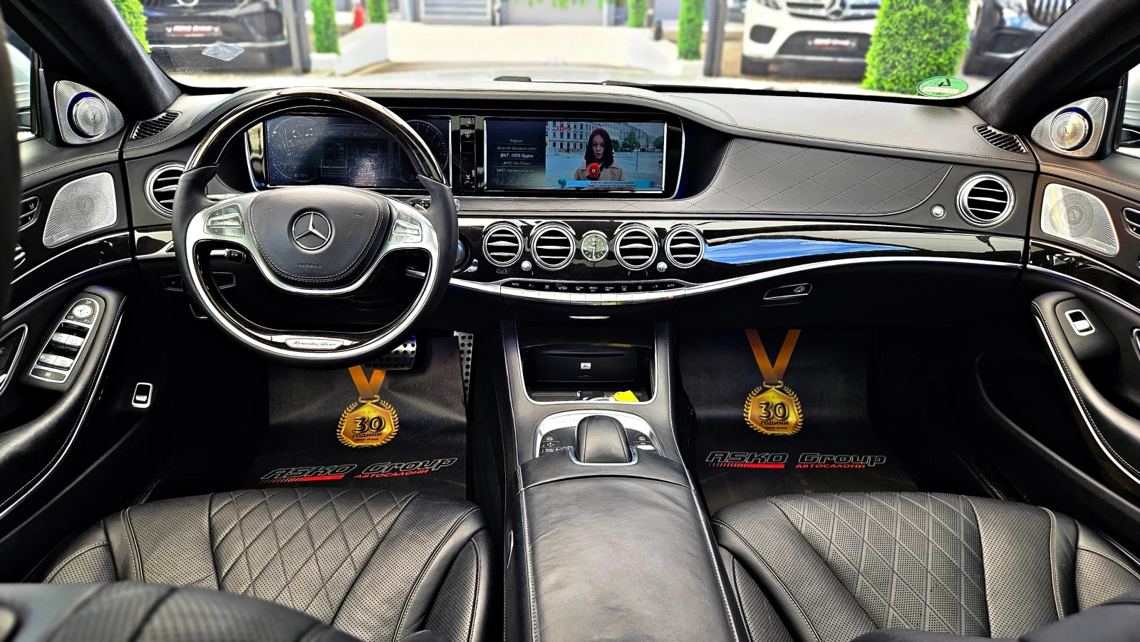 Mercedes-Benz S 500 L/AMG/4MAT/TVx3/DISTR/360CAM/PANO/МАСАЖ/ОБДУХ/LIZI, снимка 7 - Автомобили и джипове - 54560218