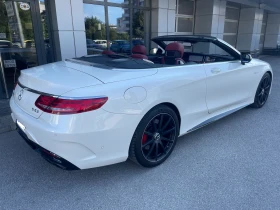 Mercedes-Benz S 63 AMG Cabriolet 4MATIC Бяла перла с червен таван, снимка 2