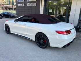 Mercedes-Benz S 63 AMG Cabriolet 4MATIC Бяла перла с червен таван, снимка 4