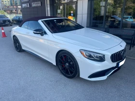 Mercedes-Benz S 63 AMG Cabriolet 4MATIC Бяла перла с червен таван, снимка 1