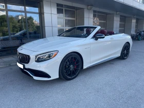 Mercedes-Benz S 63 AMG Cabriolet 4MATIC Бяла перла с червен таван, снимка 3