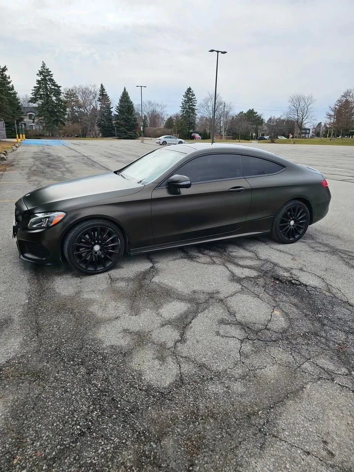 Mercedes-Benz C 300 * MATTE BLACK* RED LEATHER* NO ACCIDENT* AMG KIT*  | Mobile.bg � ����������� 2