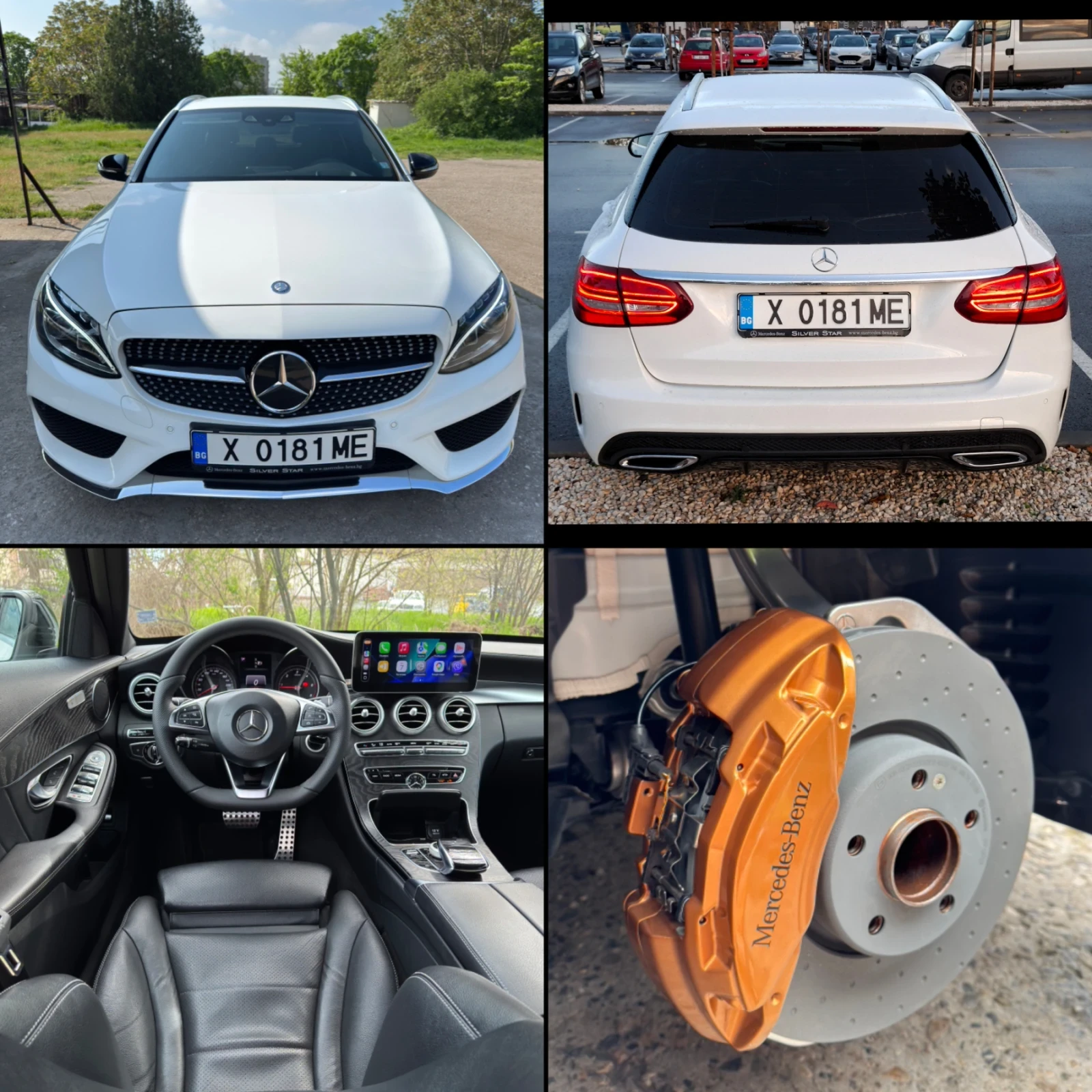 Mercedes-Benz C 220  * Видео* Full AMG line Head Up Distronic Carplay