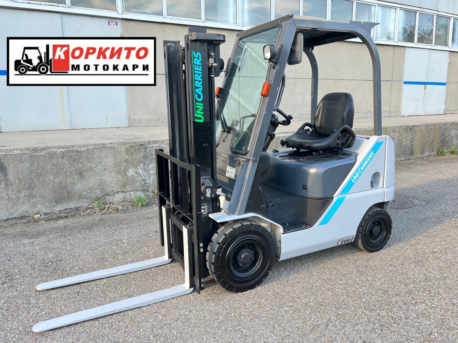 Мотокар UniCarriers Безплатен Транспорт/ Автомат/ Челно Стъкло, снимка 1