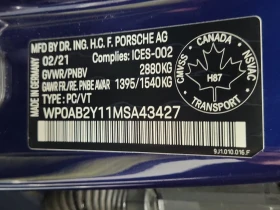 Porsche Taycan 2021 * 4S * CARFAX * ОТ ПРЕДСТАВИТЕЛСТВО, снимка 13