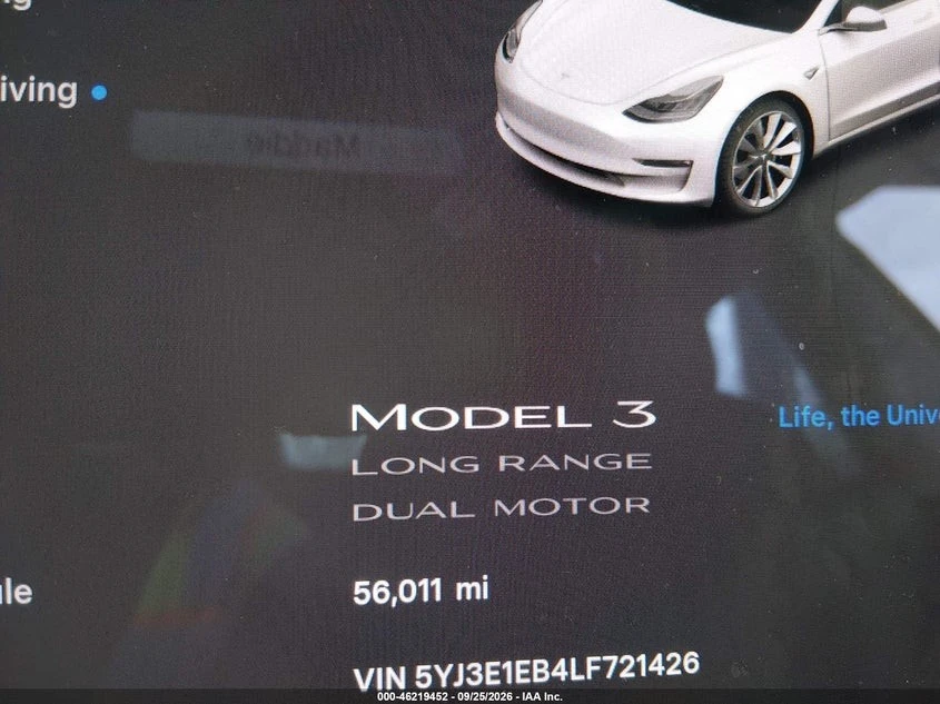 Tesla Model 3 LONG RANGE DUAL MOTOR AWD, снимка 8 - Автомобили и джипове - 56531729