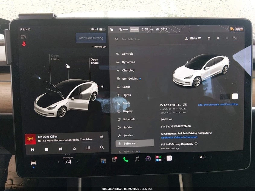 Tesla Model 3 LONG RANGE DUAL MOTOR AWD, снимка 9 - Автомобили и джипове - 56531729