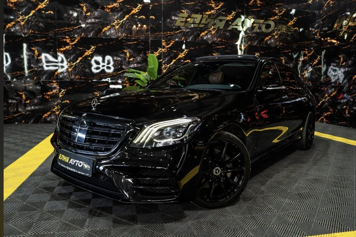 Mercedes-Benz S 400 D FACELIFT AMG LINE LED ПАНО BURM 3XTV ЛИЗИНГ 100%