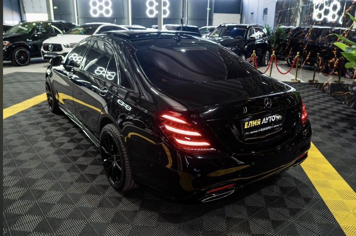 Mercedes-Benz S 400 D FACELIFT AMG LINE LED ПАНО BURM 3XTV ЛИЗИНГ 100%, снимка 6 - Автомобили и джипове - 56181144