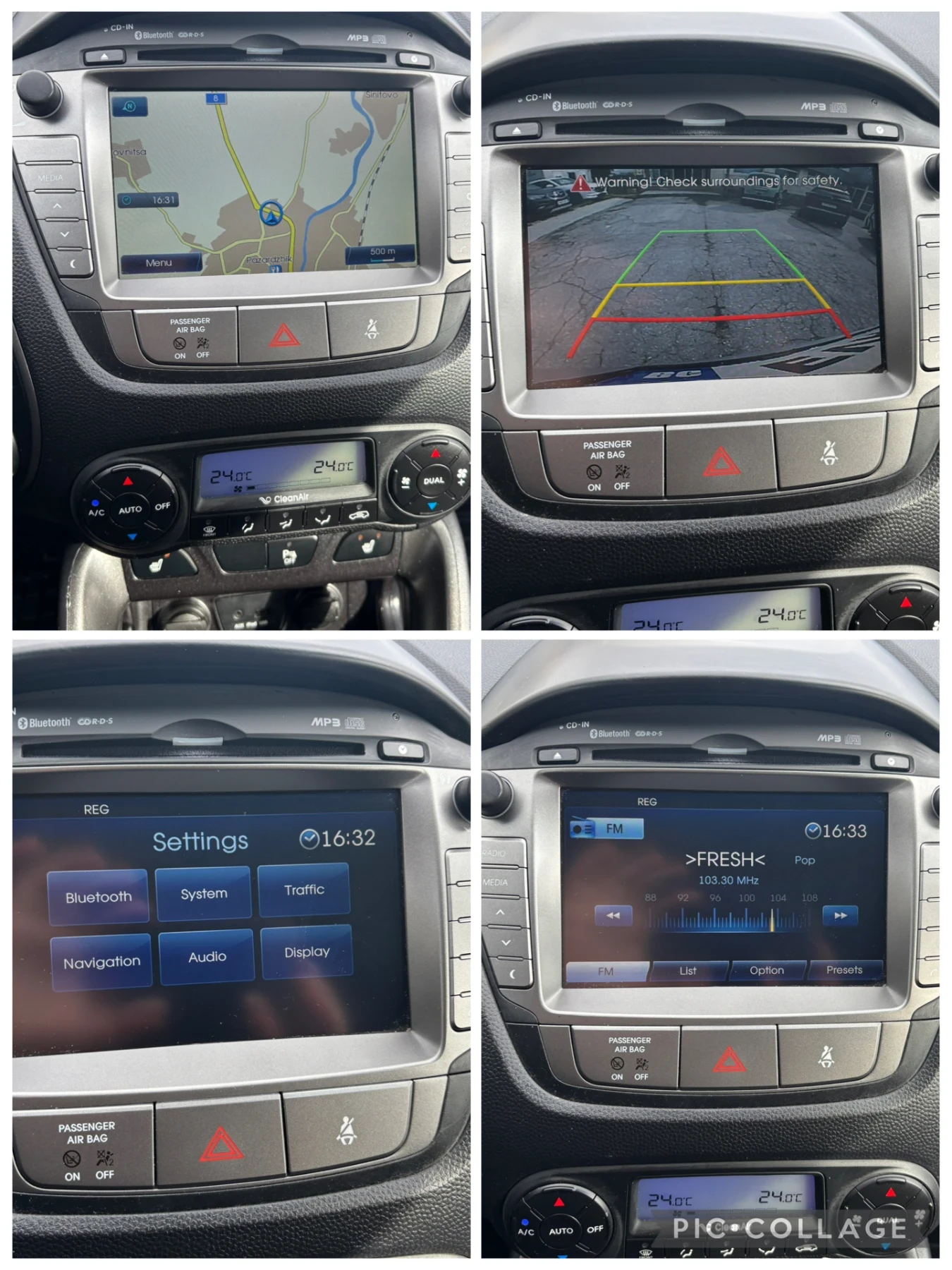 Hyundai IX35 2.0 crdi / Face/ 4x4/ Автоматик/ Navi/ Камера, снимка 12 - Автомобили и джипове - 54083900