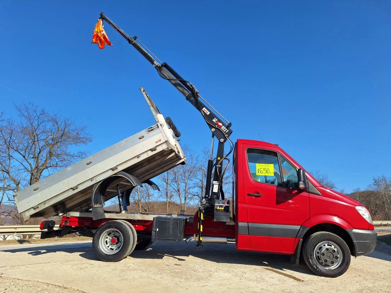 Mercedes-Benz Sprinter 518 3, 5т.САМОСВАЛ С КРАН &#34;HIAB&#34;1.7т.ШВЕЙЦАрия, снимка 5 - Бусове и автобуси - 49363115