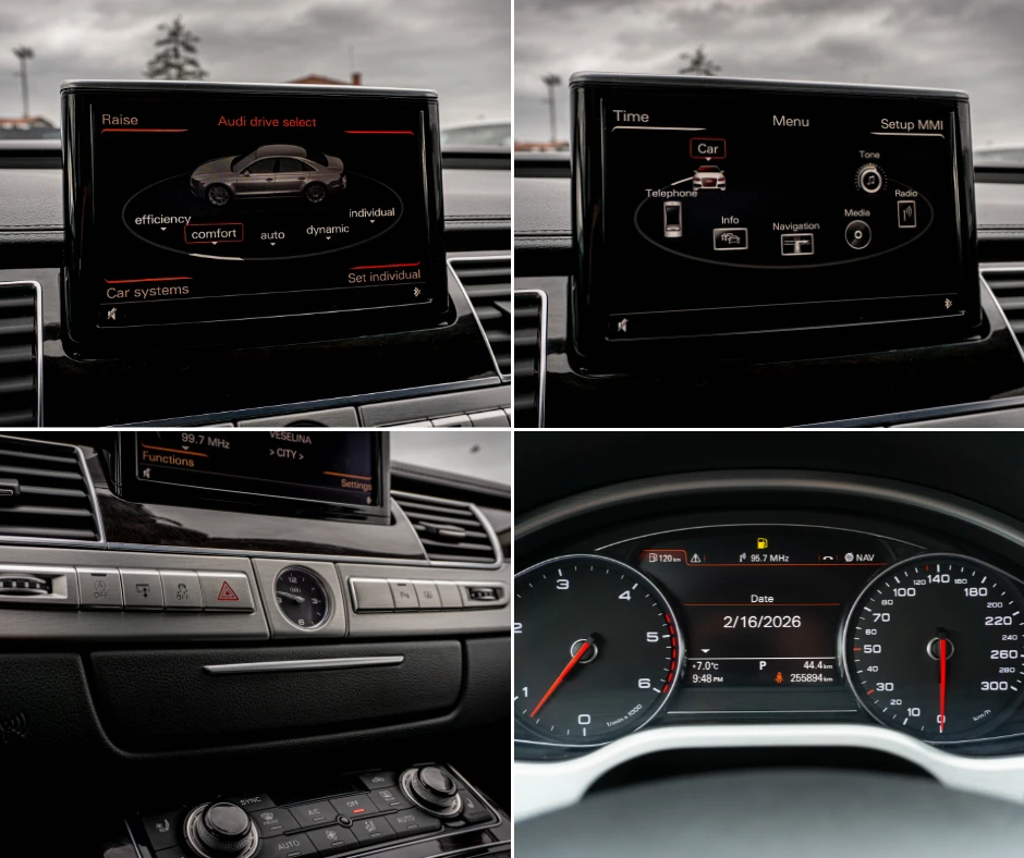 Audi A8 4.2 TDI QUATTRO-DISTRONIC-РЕАЛНИ КМ! 6М. ГАРАНЦИЯ!, снимка 13 - Автомобили и джипове - 53909725