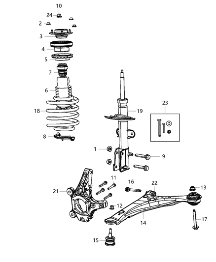 НОСАЧ CHRYSLER VOYAGER/VOLKSWAGEN ROUTAN ДОЛЕН 2008-2016 LH   04721483AD / 4766911AL, снимка 2 - Части - 35265987