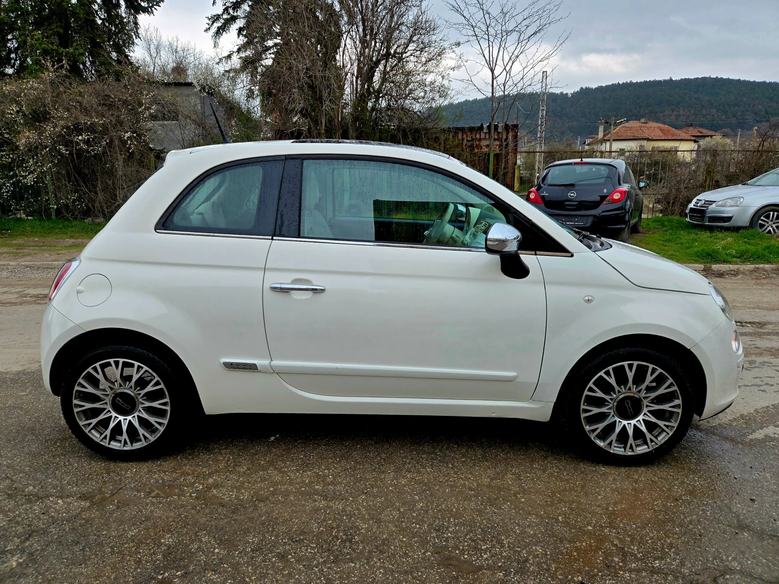 Fiat 500 1.2i Германия Клима Панорама 1Собственик Реални КМ, снимка 7 - Автомобили и джипове - 54058028
