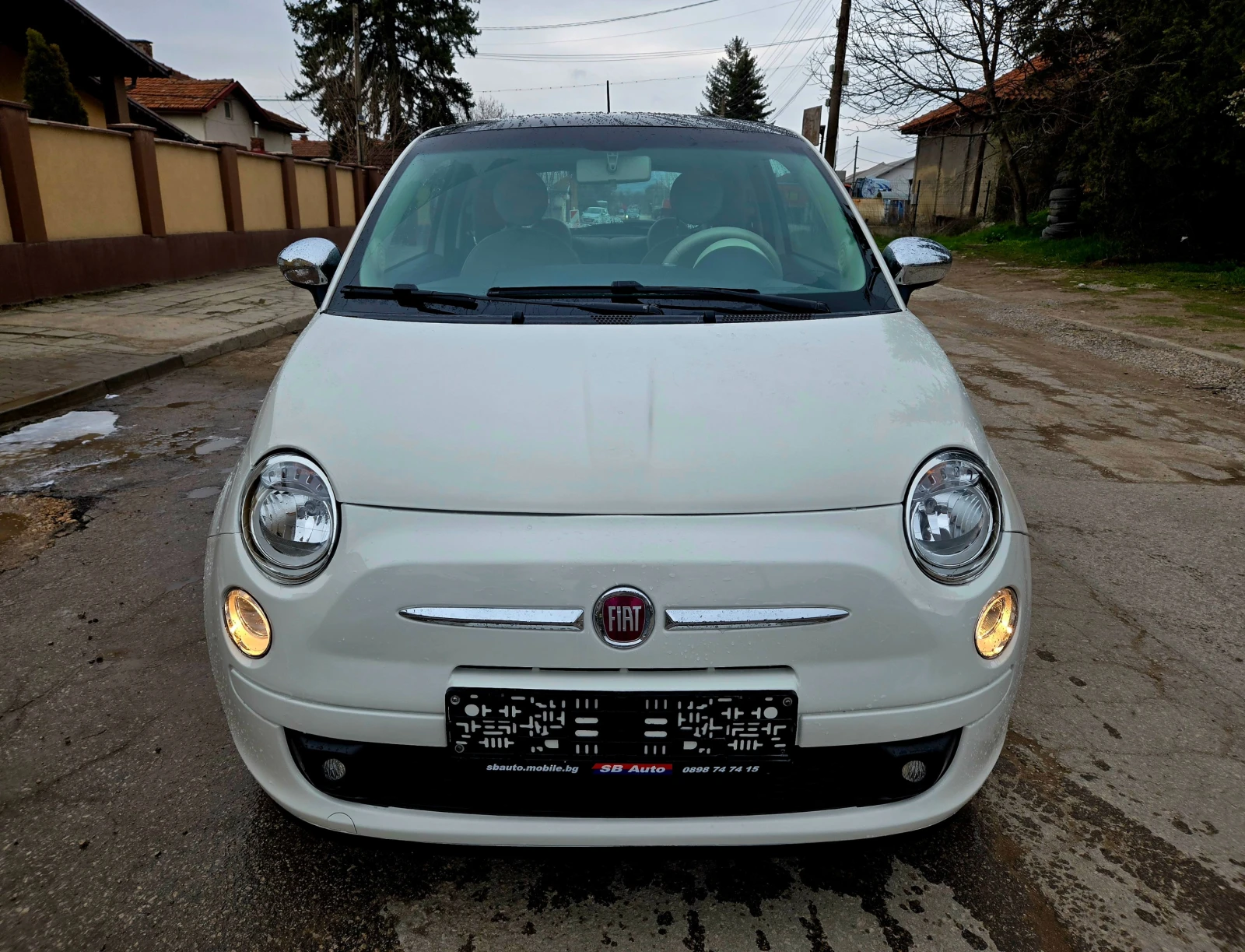 Fiat 500 1.2i Германия Клима Панорама 1Собственик Реални КМ, снимка 4 - Автомобили и джипове - 54058028