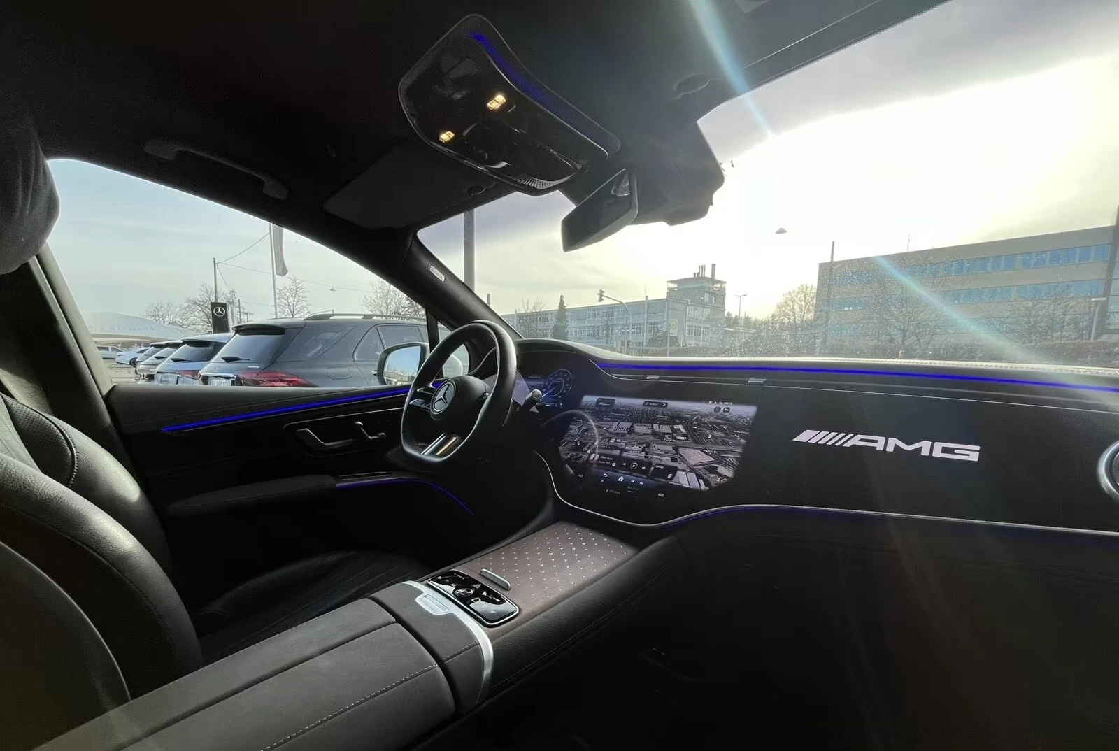 Mercedes-Benz EQS 450 4-MATIC SUV HYPESCREEN BURMESTER , снимка 7 - Автомобили и джипове - 53880388