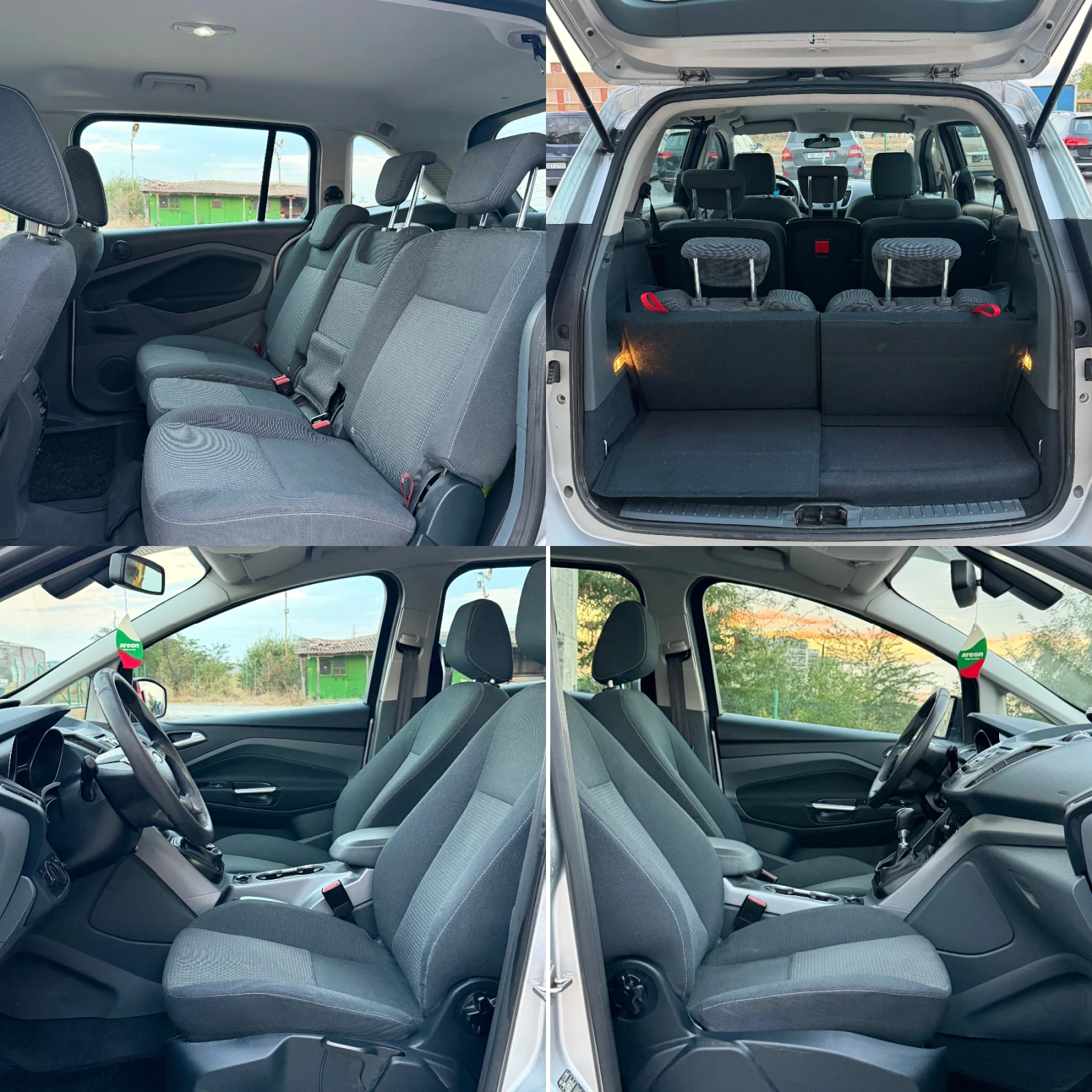 Ford Grand C-Max 1.6 дизел * 116 к.с * 7 места, снимка 14 - Автомобили и джипове - 55842311