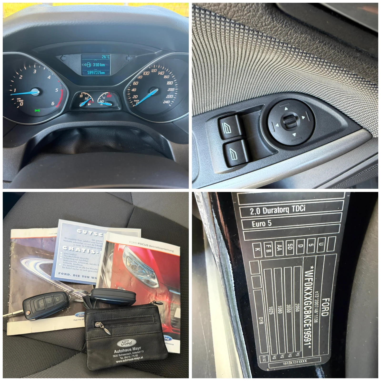 Ford Focus 2.0TDCI* 140k.c.* REALNI KM* , снимка 17 - Автомобили и джипове - 55979239