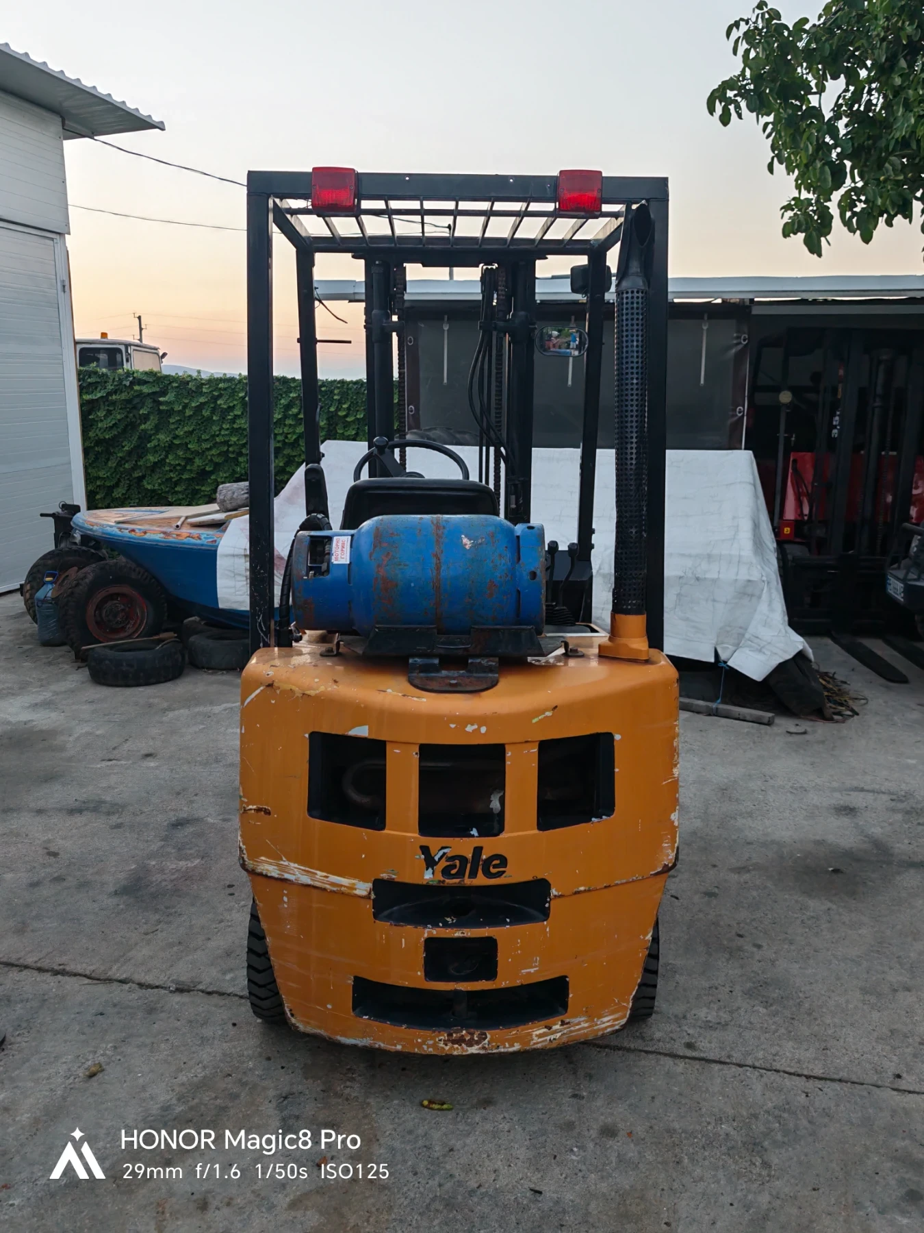 Мотокар Yale 1.5 ГАЗ, снимка 4 - Индустриална техника - 55742882
