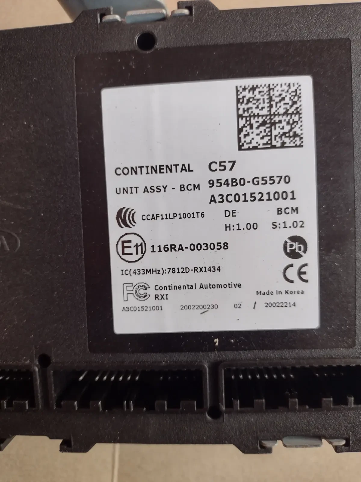 954B0-G5570  BCM ����� KIA NIRO 1.6 HYBRID   954B0G5570   A3C01521001 | Mobile.bg � ����������� 2