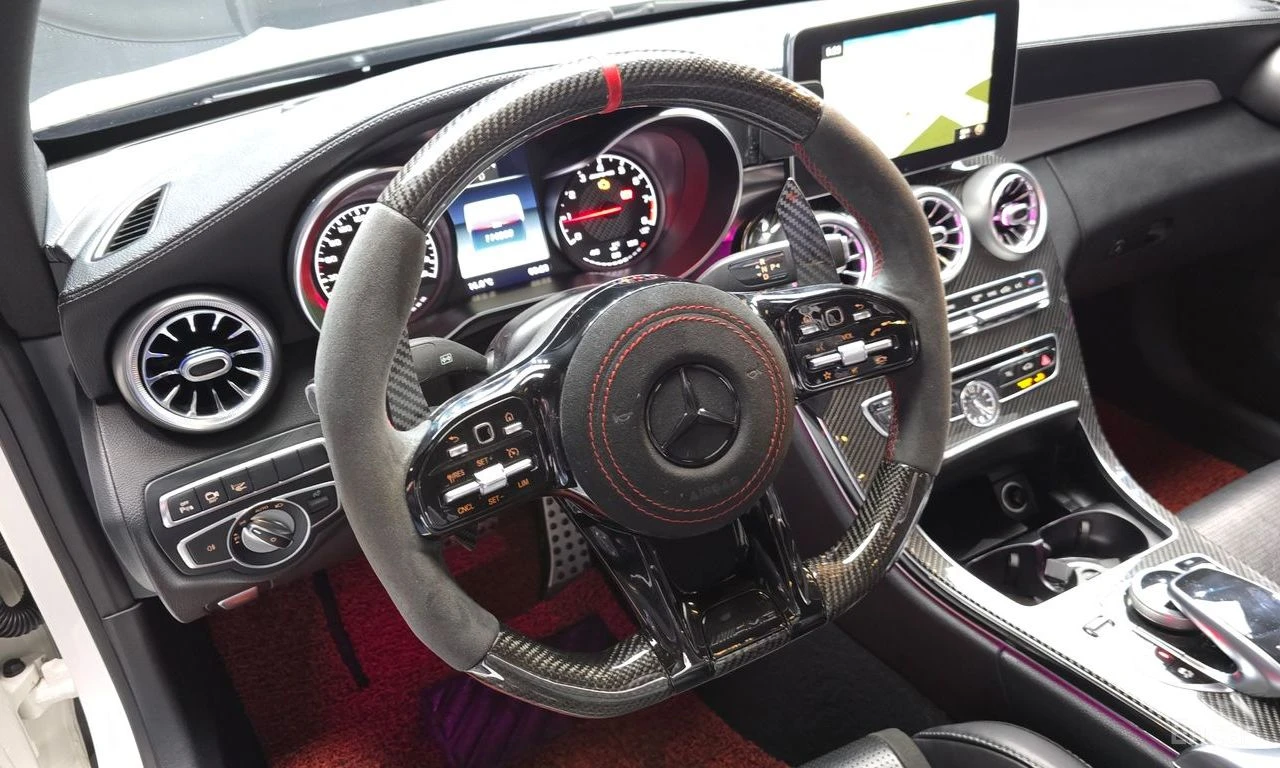 Mercedes-Benz C 63 AMG S* BURMESTER* ХЕДЪП* 360КАМЕРА, снимка 8 - Автомобили и джипове - 54501657