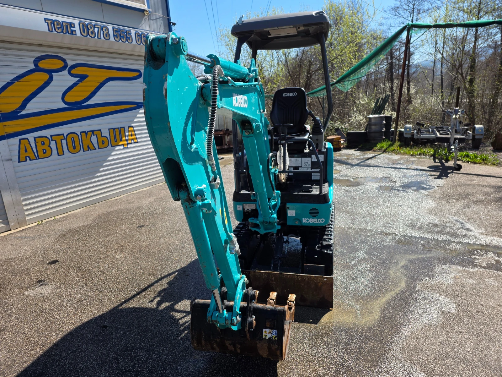 Багер Kobelco SK17SR-170часа.3 КОФИ., снимка 3 - Индустриална техника - 54108895