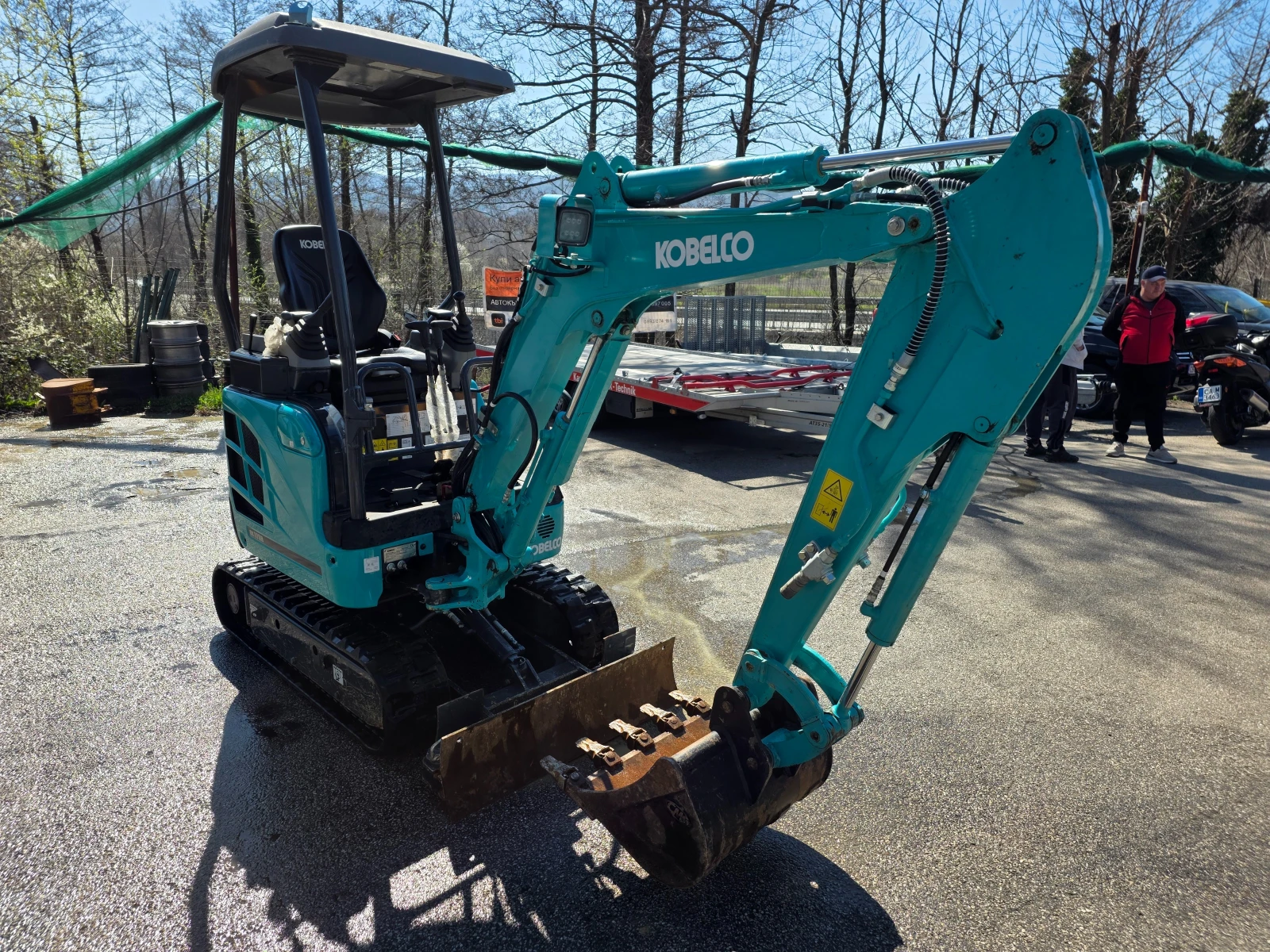 Багер Kobelco SK17SR-170часа.3 КОФИ., снимка 4 - Индустриална техника - 54108895
