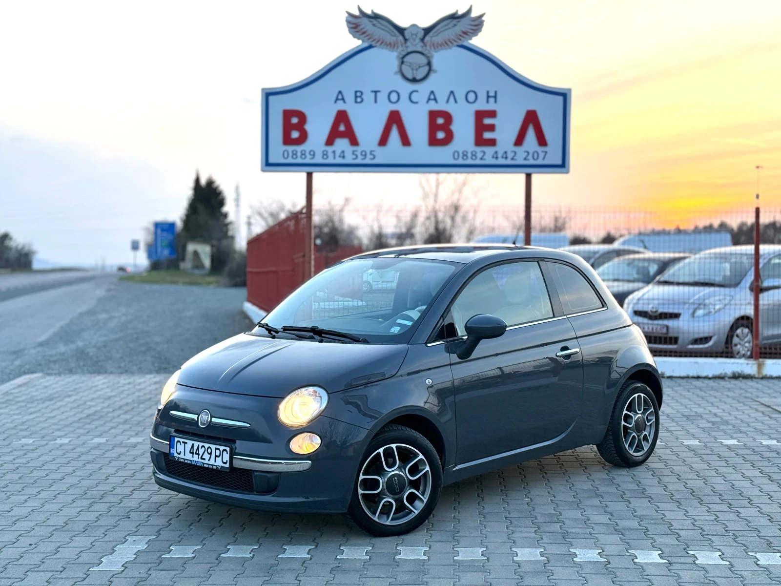 Fiat 500 * 1.25i* 69HP* 83Tkm* EURO 5*  | Auto.bg — изображение 1