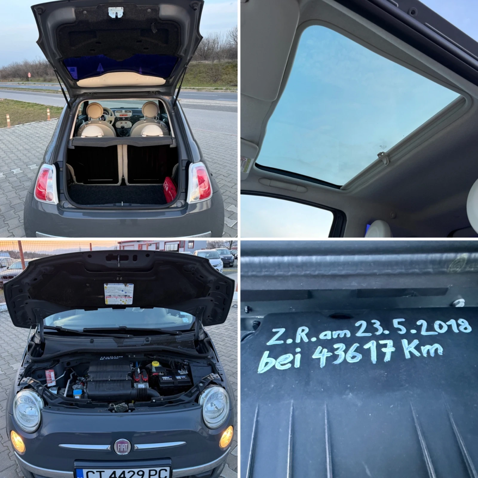 Fiat 500 * 1.25i* 69HP* 83Tkm* EURO 5* , снимка 16 - Автомобили и джипове - 54010626