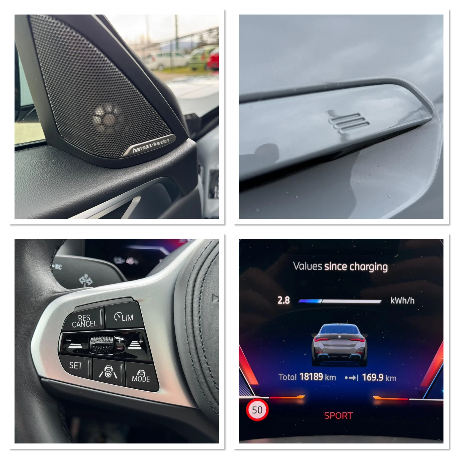 BMW i4 40 eDrive M Sport Laser ACC HUD H/K Гаранция, снимка 16 - Автомобили и джипове - 54158471