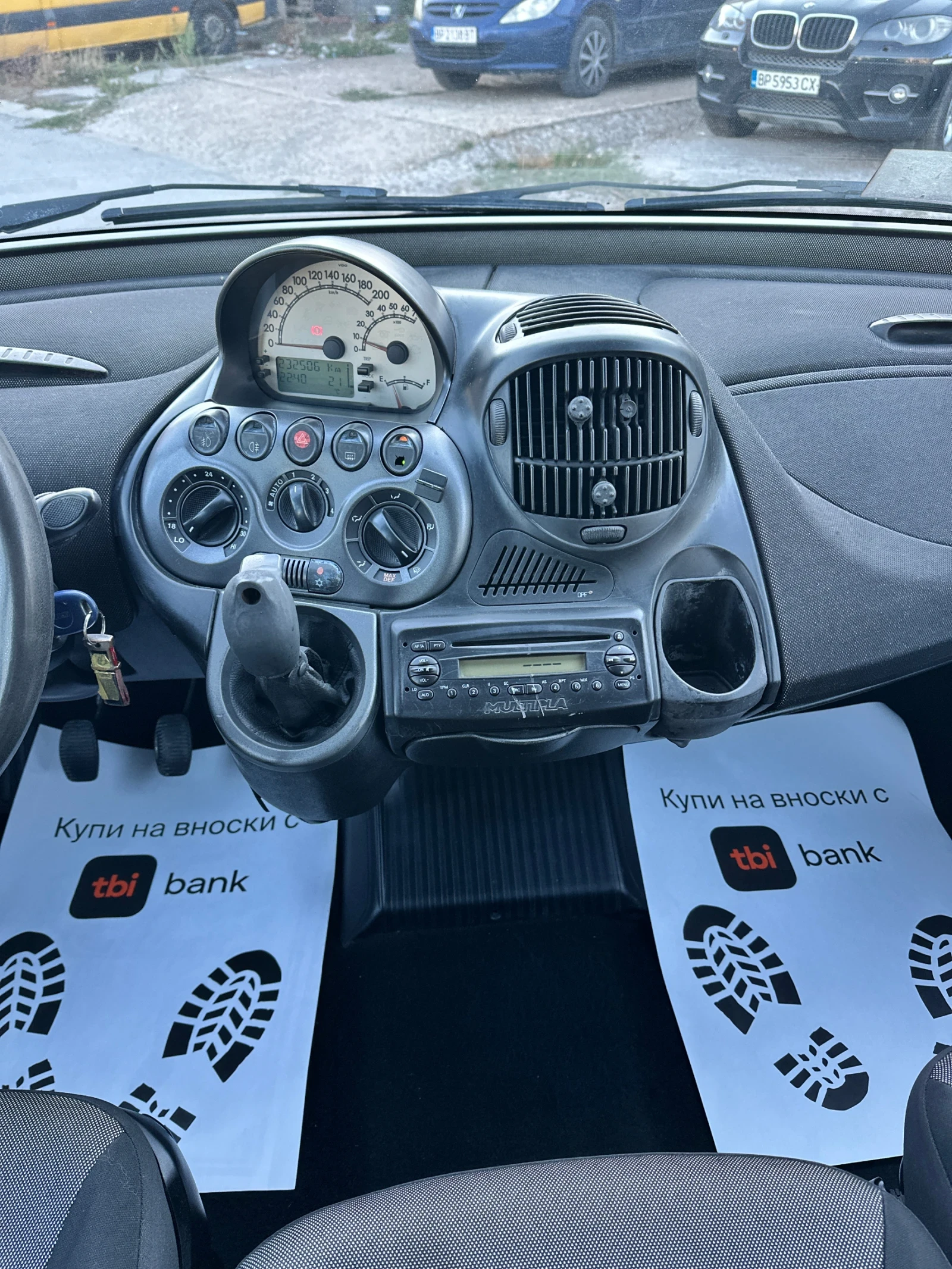 Fiat Multipla 1.9M-JET - КЛИМАТИК - 6 МЕСТА, снимка 13 - Автомобили и джипове - 56111312