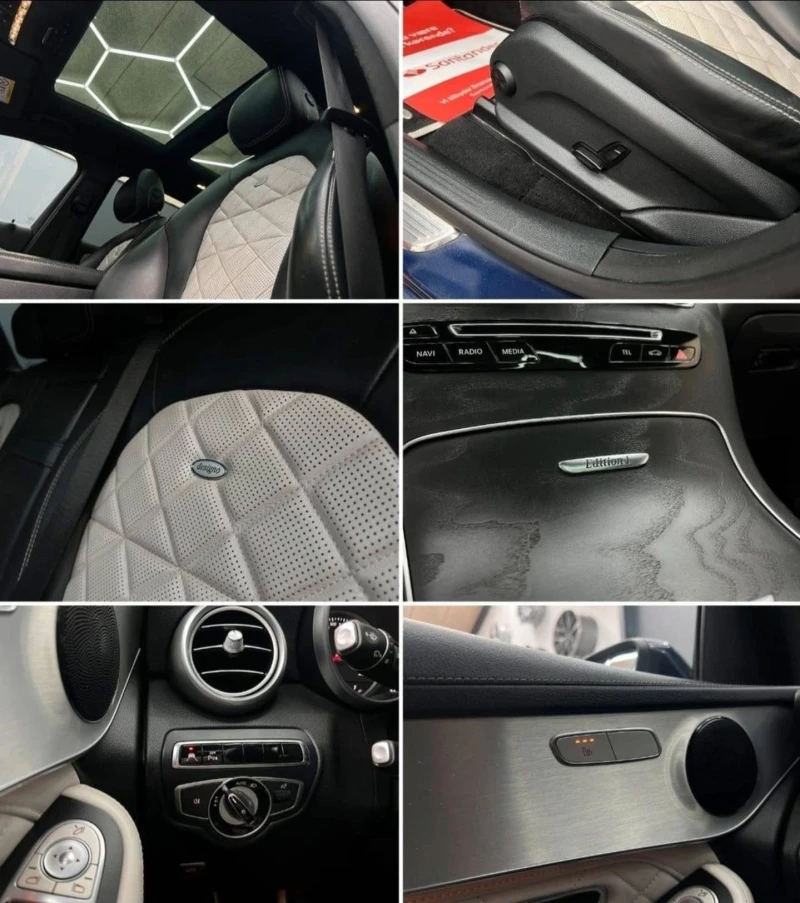 Mercedes-Benz GLC 250 D 4MATIC AMG LINE DESIGNO ПАНО ЛИЗИНГ 100%, снимка 9 - Автомобили и джипове - 53373687