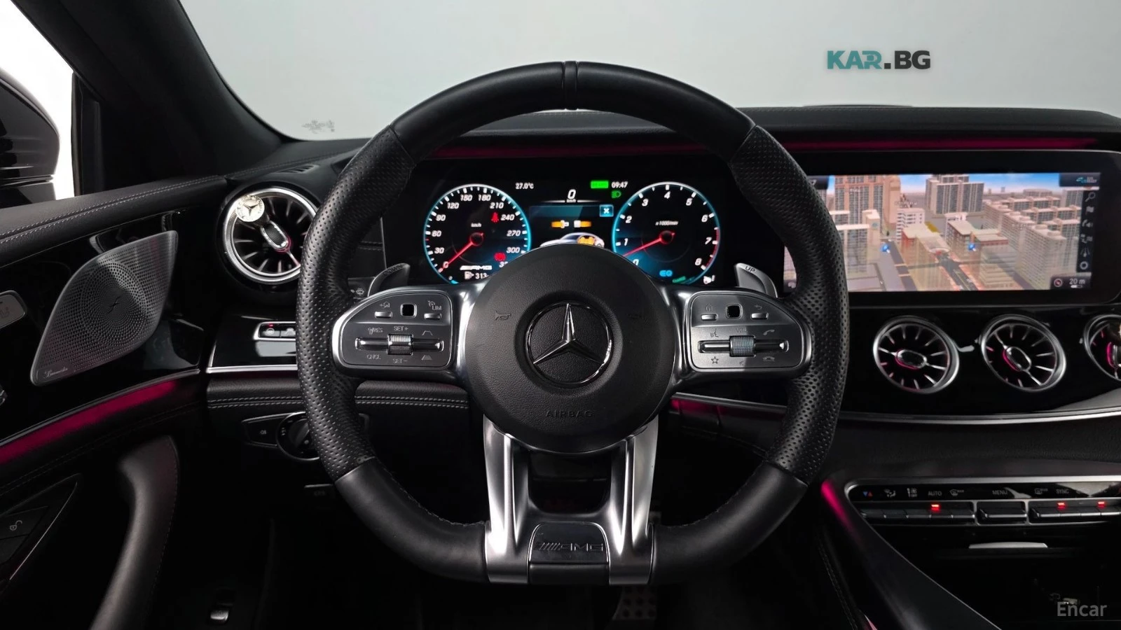 Mercedes-Benz AMG GT 43 / 4MATIC+ / DISTRONIC / BURMESTER / ОБДУХВАНЕ, снимка 9 - Автомобили и джипове - 54989765